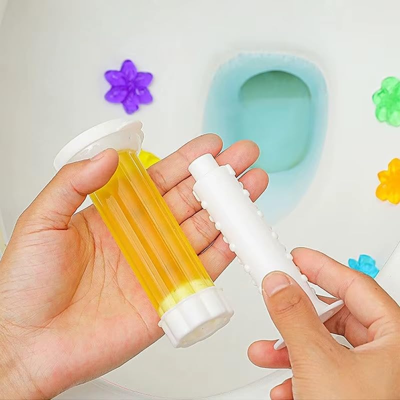 "Rose Freshness: Triple Effective Toilet Disinfectant & Freshener - Elegant Rose Shape and Unmatched Unique Scent!" - Generic