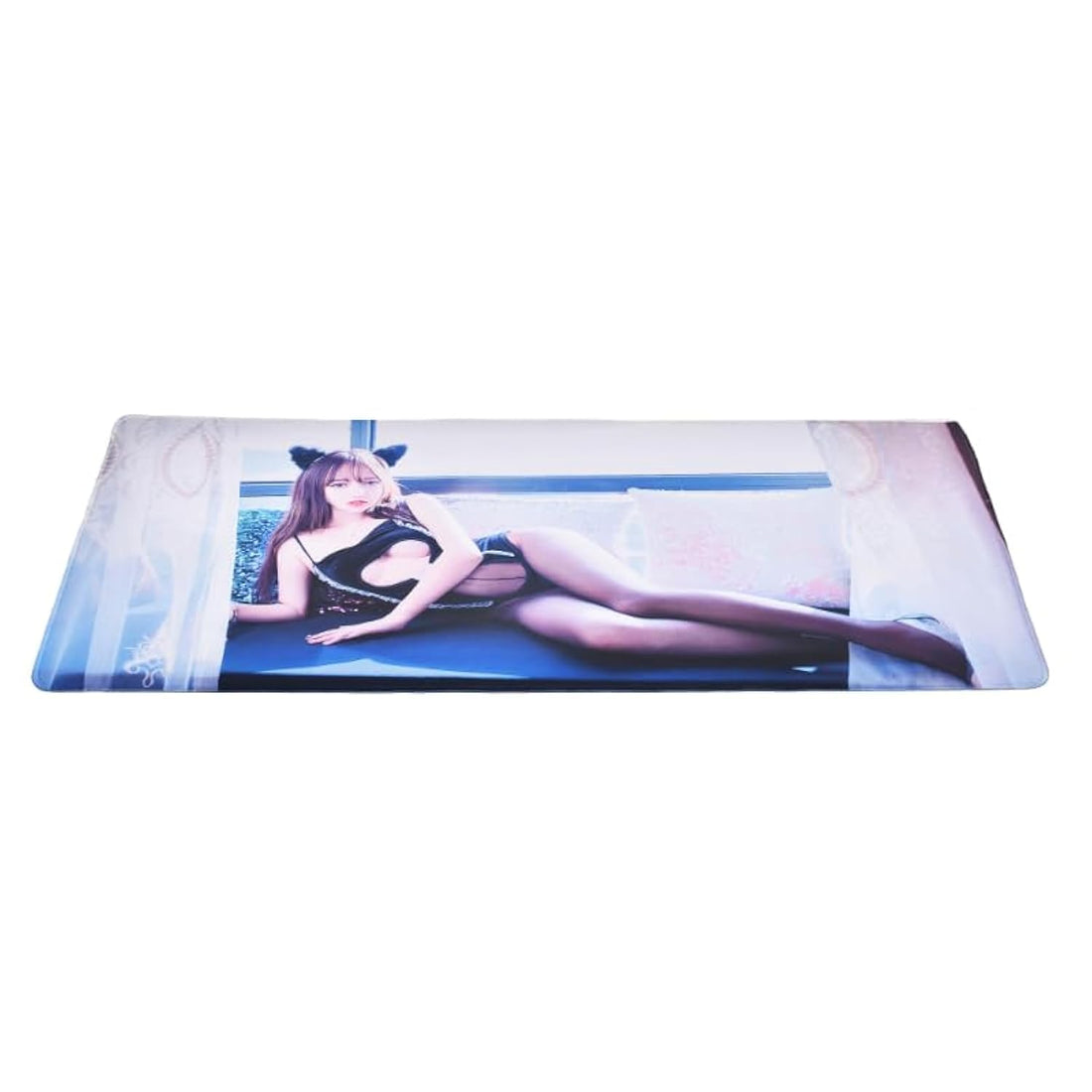 Rubber Large Rectangle Waterproof Gaming Mouse Pad Containing Non Slip Base With Girl Print Design And Comfortable Play For Computer 90X40Cm - Multicolor