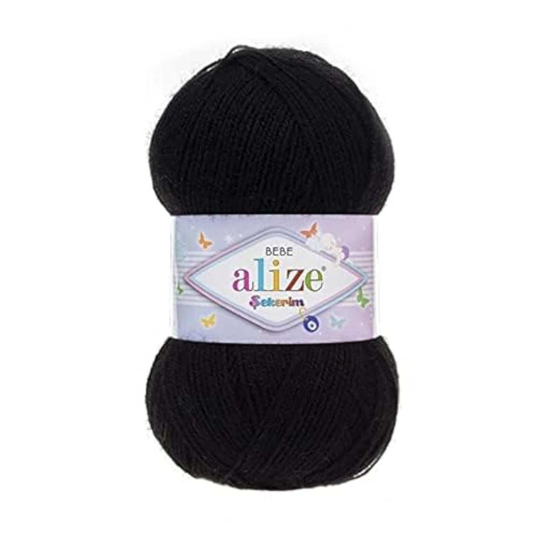 Alize SEKERIM BEBE Black 60 - Crochet and Knitting Yarn