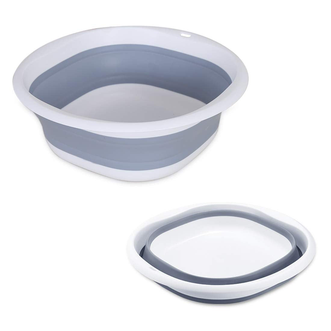 RULAYMAN Folding Washbasin, 5L, Soft Hot Water, Silicone, Kitchen Goods, Nordic Design, Compact Storage, Space Saving, Washing, Cleaning, Foot Bathing, Tub, Outdoor Activities, Travel, Multi-Purpose