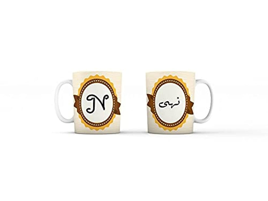 Multicolor Ceramic Art Deco Floral Mug - Noha