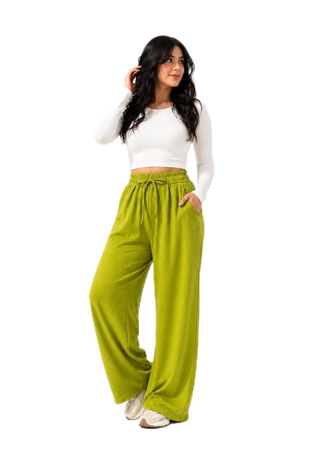 Women's Lightweight Flare Linen Pants – Summer Comfortable & Breathable – Stylish Casual Style for Daily Outings & Travel – Soft Fabric Practical Easy to Match