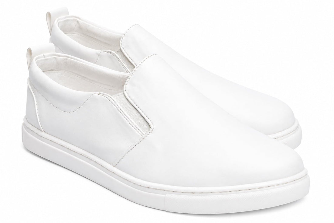 Romba Sport Men's Casual Slip On Shoes - Soft Leather Material - Comfortable Everyday Use, Work & Outdoor - Lightweight Flexible Sole