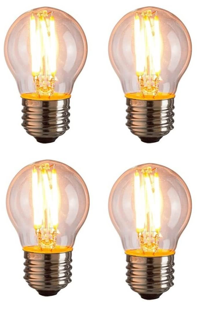 G45 Light Bulb E27 220V 4W Light Bulb Light E45 Light Bulb 4pcs Straight Line Design