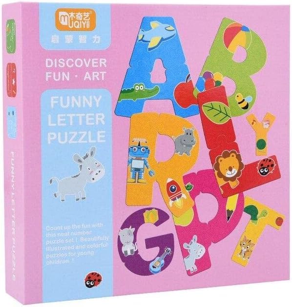 Funny Alphabet Jigsaw Puzzle for Kids