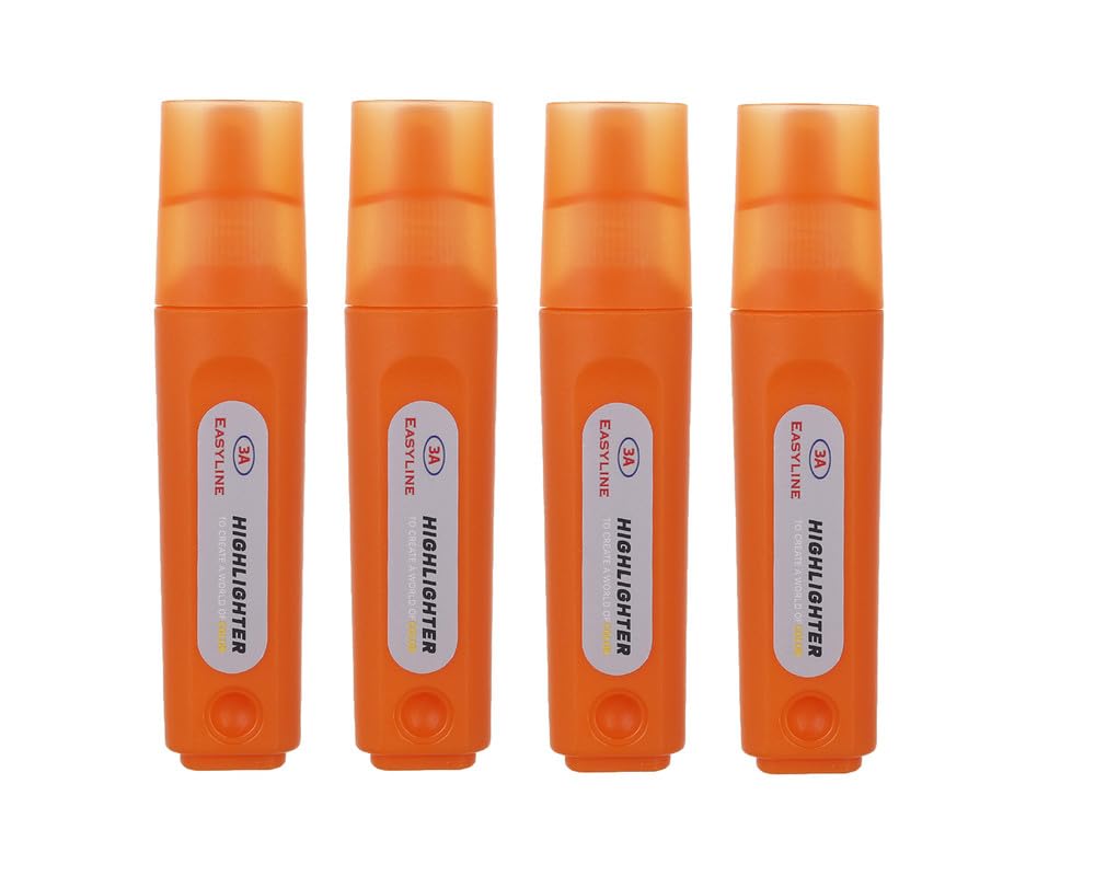 3A 705-2 Set Of 4 Highlighters - Orange