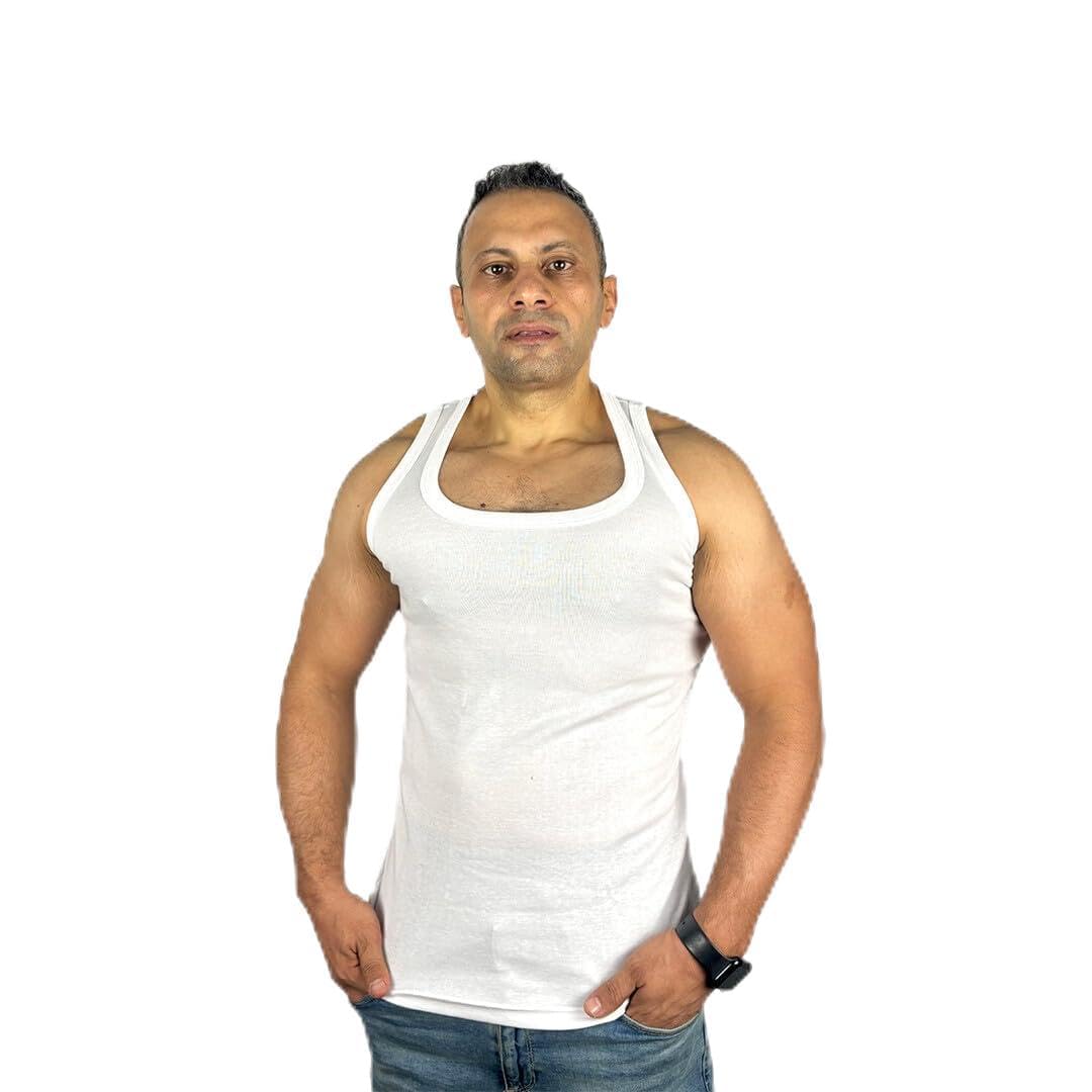 Future Sleeveless Undershirt For Men, 100% Cotton