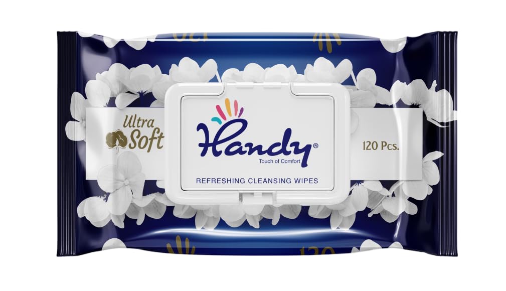 Handy Refreshing Wet Wipes Pack of 120 Wipes
