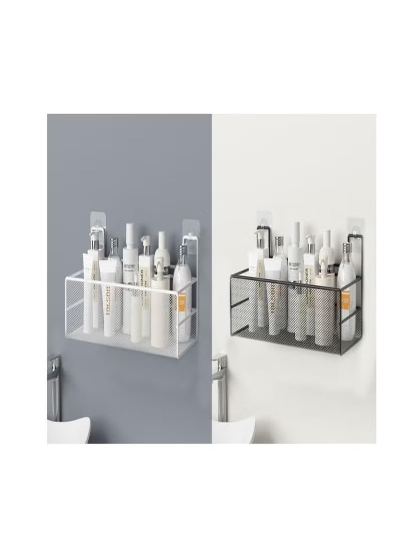 High-Quality Coated Metal Bathroom Shelf – Rust-Resistant, Elegant and Durable Design for Shampoo and Accessories Storage
