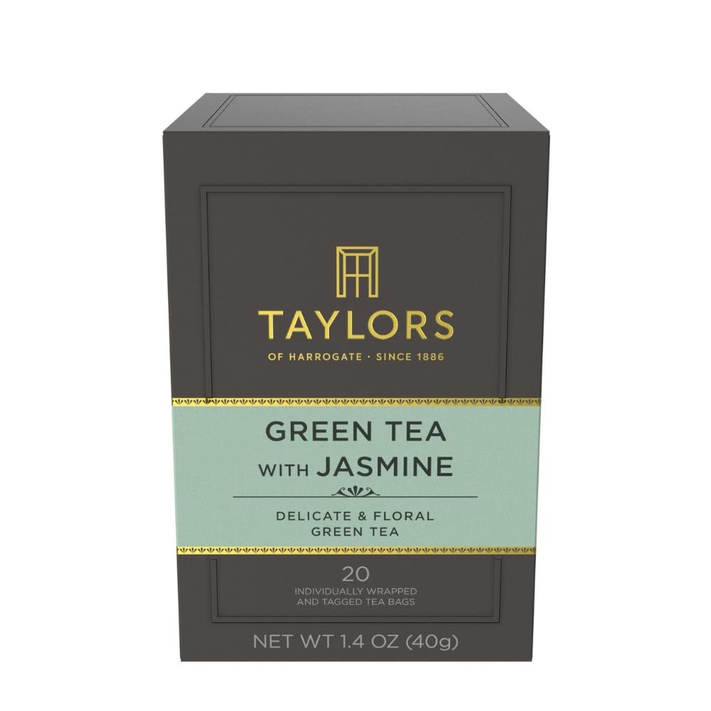 Taylors of Harrogate Green Tea with Jasmine - Pack of 20 Tea Envelopes