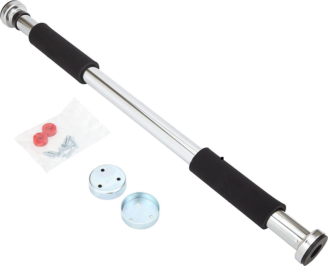 BEAPHIE Pull-Up Bar for Doorway, Strength Training Pull-Up Bar No Screws Chin-Up Bar with Level Meter Adjustable Width Locking Mechanism, for Home Gym Upper Body-4