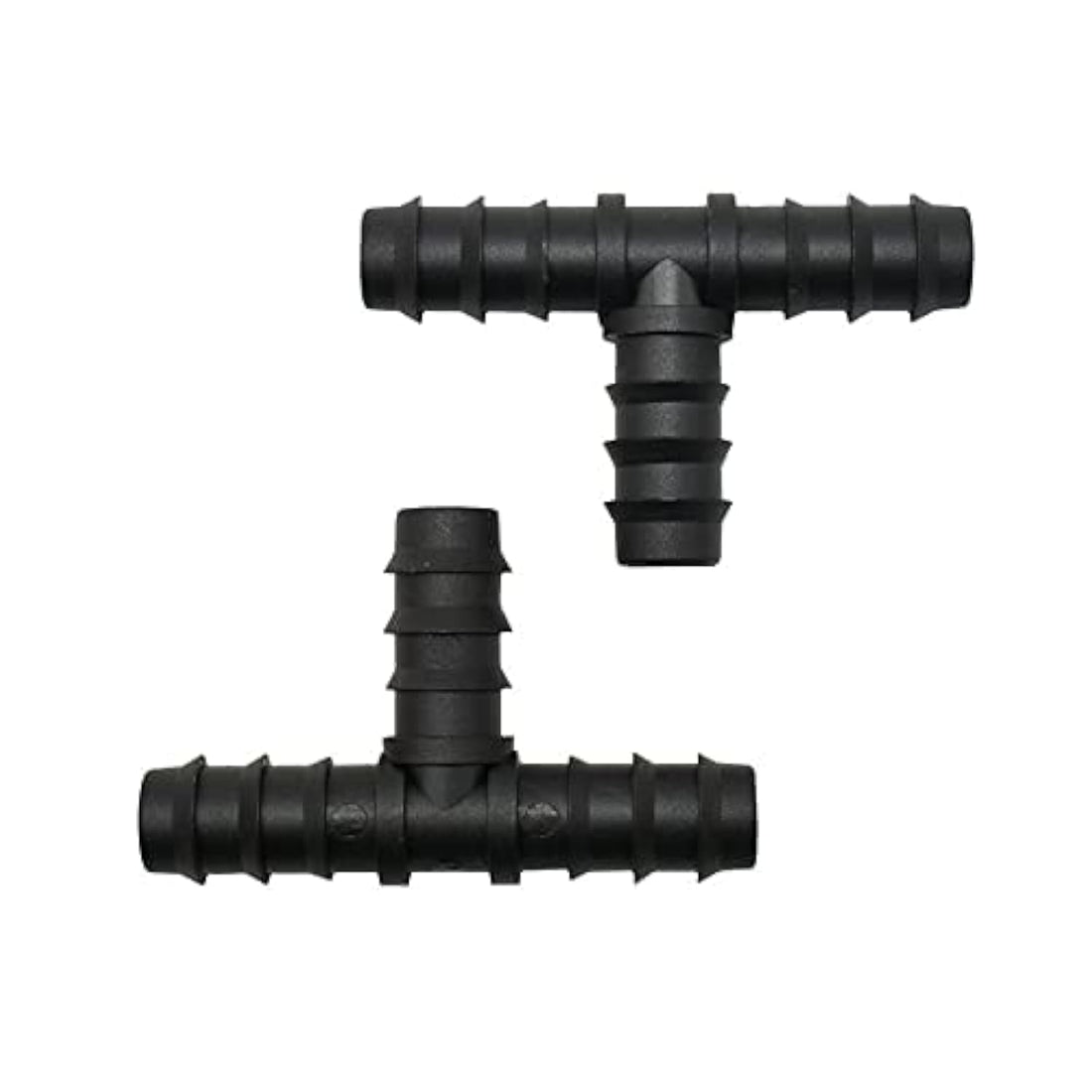 60Pcs Drip Irrigation Barbed Tee Fittings 16mm Hose Tee Water Splitter 1/2Inch Garden Hose 3-Way Connector Garden Irrigation Connector Barbed Drip Fittings
