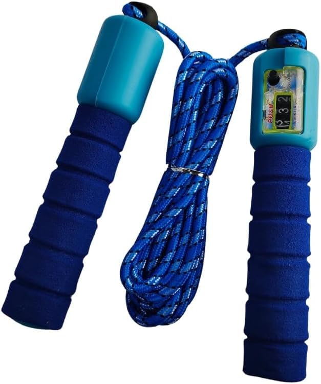 Adjustable Jump Rope For Kids With Counter And Comfortable Handles, Multi Color