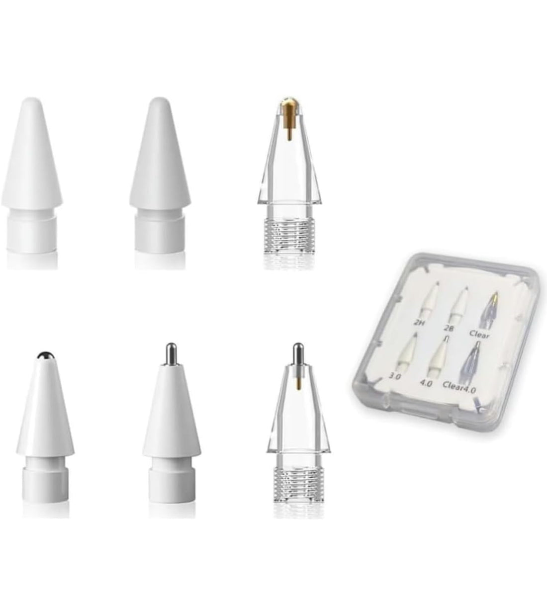 Premium Replacement Pencil Tips for Apple Pencil Pro,Upgraded Pencil Tips fit for Apple Pencil Pro, Apple 2nd 1st Gen USB-C,Pencil Tips Pad Pro Pencil,No Wear Out Fine Point Resistance