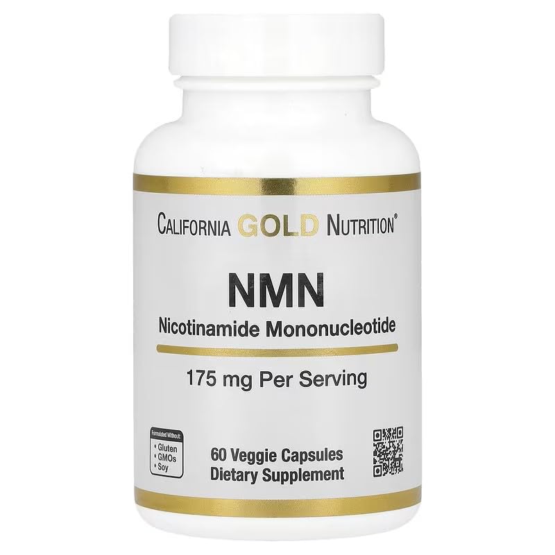 NMN 175mg – 60 Veggie Capsule – Cellular Energy & Healthy Aging Support – NAD+ Precursor – Non-GMO, Gluten-Free