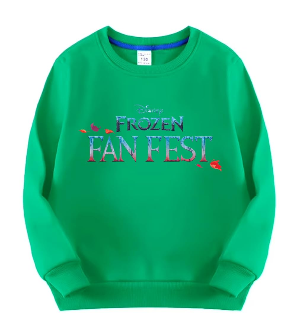 Sweatshirt GREEN(A) KIDS excellent material and high-quality printing, with distinctive shapes, size (3-6).