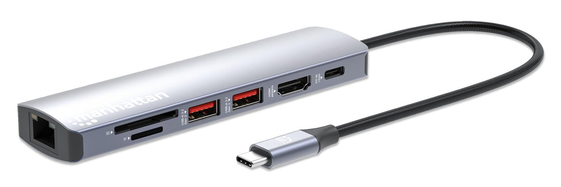 Manhattan 153966 7-in-1 4K 60Hz Docking Station Box