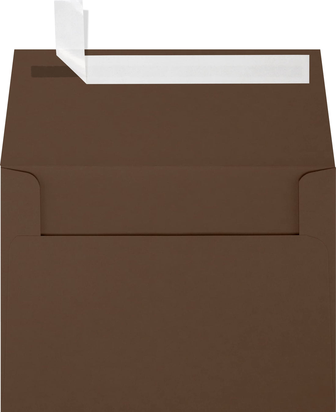 LUXPaper A6 Invitation Envelopes for 4 5/8 x 6 1/4 Cards in 80 lb. Chocolate, Printable Envelopes for Invitations, with Peel and Press Seal, 50 Pack, Envelope Size 4 3/4 x 6 1/2 (Brown)