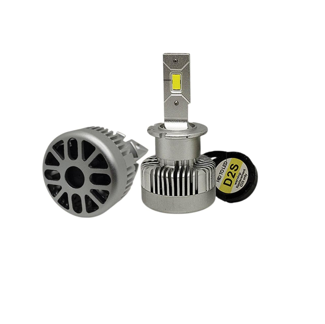 OK-LAND - D2S Series LED Car Headlight Bulb - Size | 11000 Lumens Per Piece | 6000K Bright White | Waterproof | Smart Cooling | Compatible with German Cars - 380% Power Increase