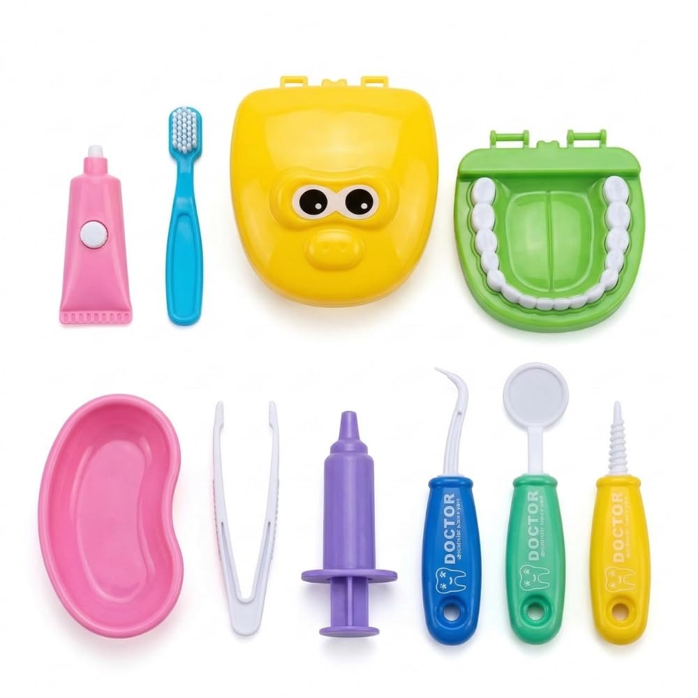 Dentist Kit Disassembly Toy for Boys Girls with Complete Medical Tool Case Simulation Oral Care Skills Development