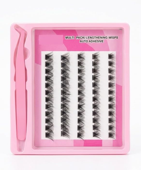 60 PCS - Extensions Individual Lash Volume 6D mink - FREE EYELASHES - Natural Eyelashes 6D -(mix) whith tweezer -ONE BY ONE