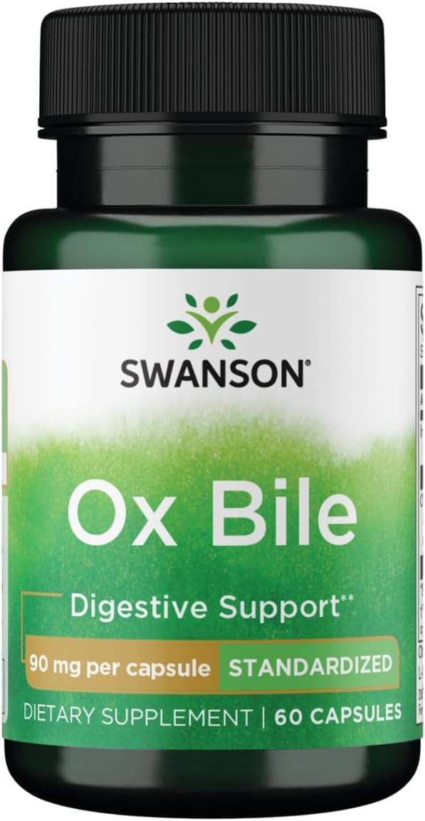 Ox Bile – 90mg | 60 Capsules | Non-GMO & Gluten-Free