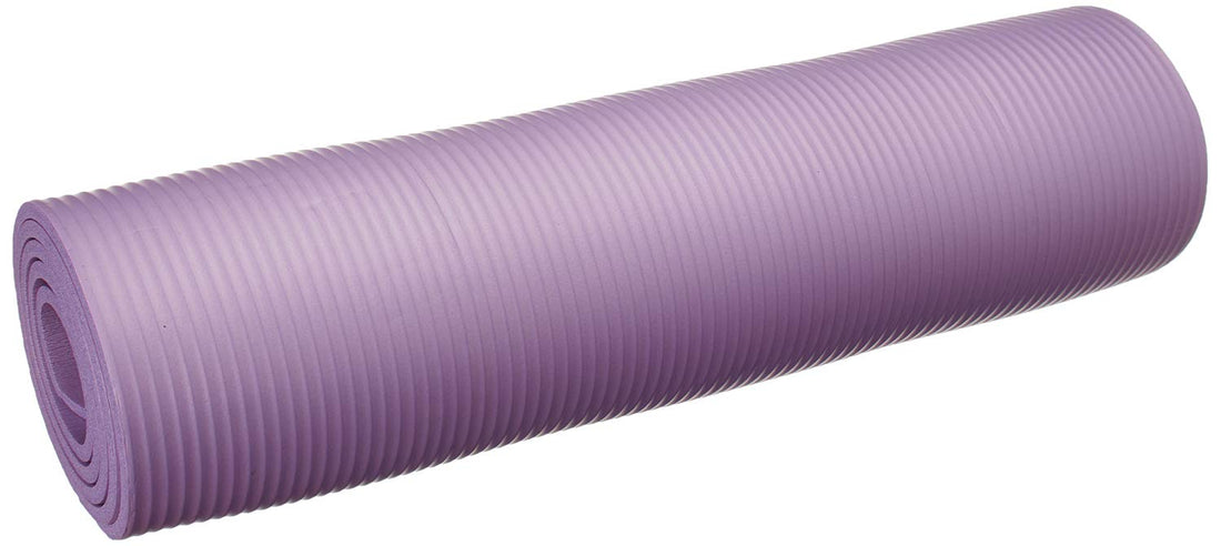 NBR Non Slip Yoga Mat, 10 mm - Purple