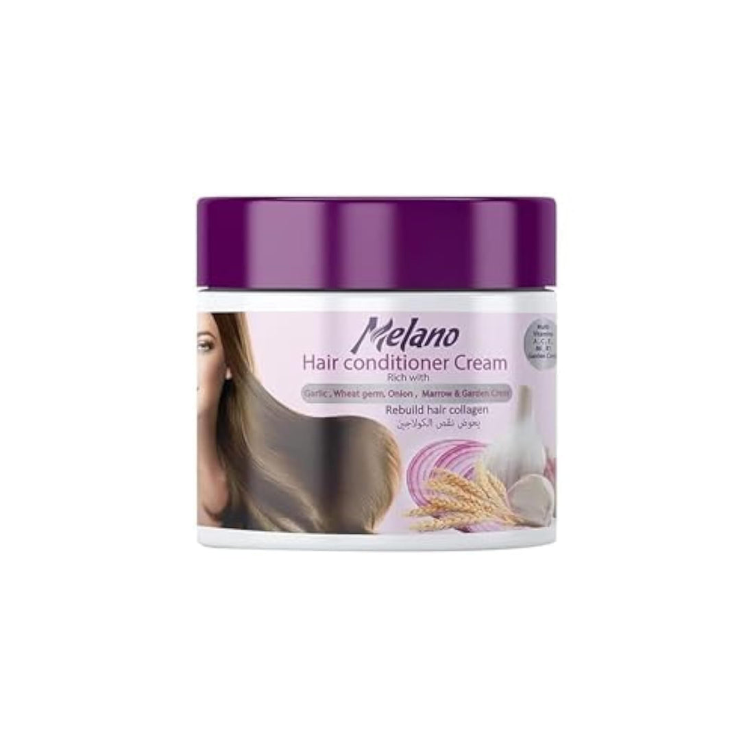 Melano Pharma Hair Conditioner Cream rich with Garlic, Marrow, Wheat germ oil, Onion extract & Garden Cress