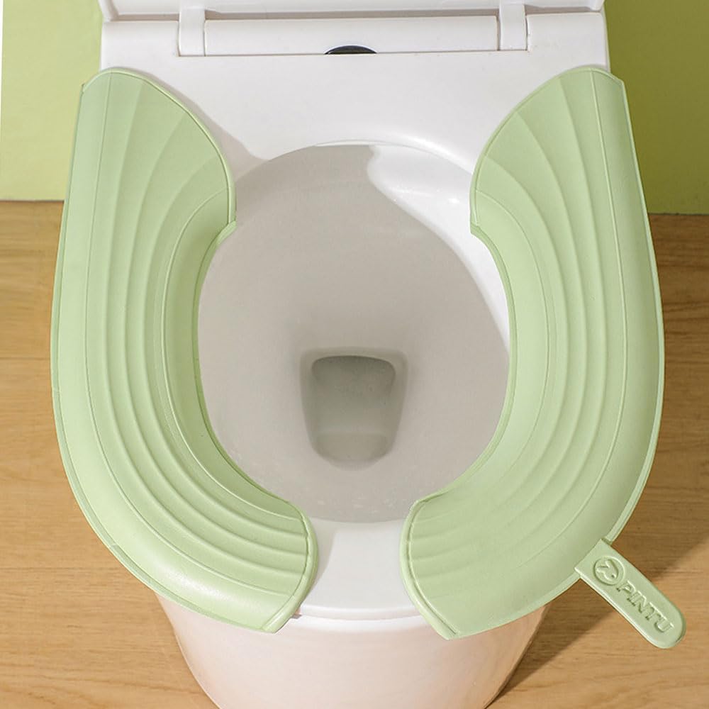 Premium Soft Cotton Waterproof Toilet Seat Cushion Reusable Non-Slip Bathroom Protector for Home Travel Comfort Hygiene Fits Standard Toilets