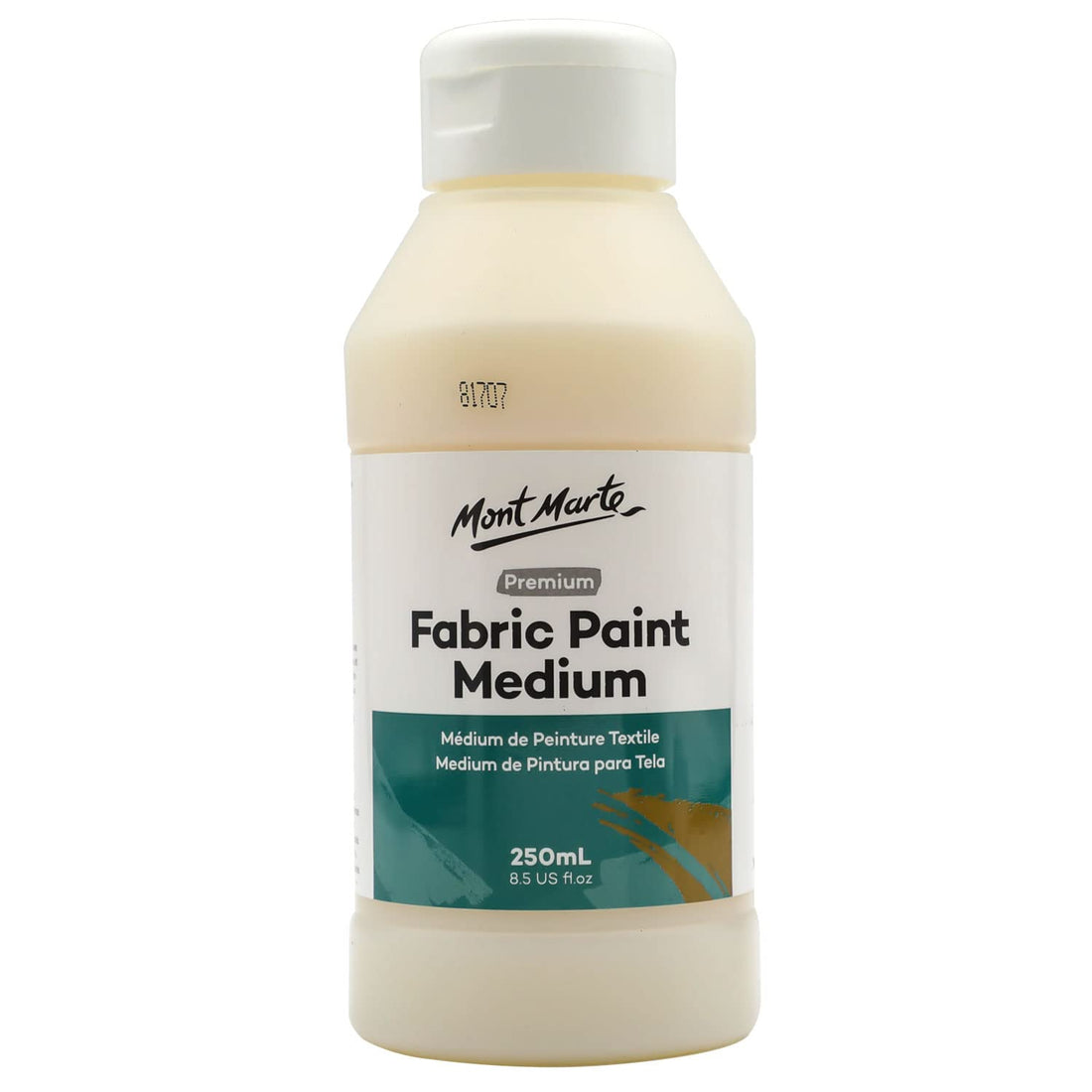 Mont Marte Fabric Paint Medium Premium Fabric Paint - Easy to Use - Prevents Flaking - Ideal for Clothing and Fabric Accessories, Housewares and More