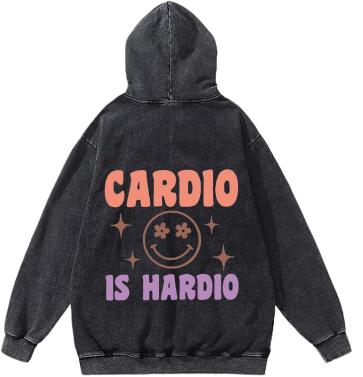 Hoodie Washed workout gym pilates Back 6