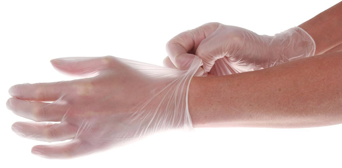 Powder-free Vinyl Gloves - Size M (Pack 100)
