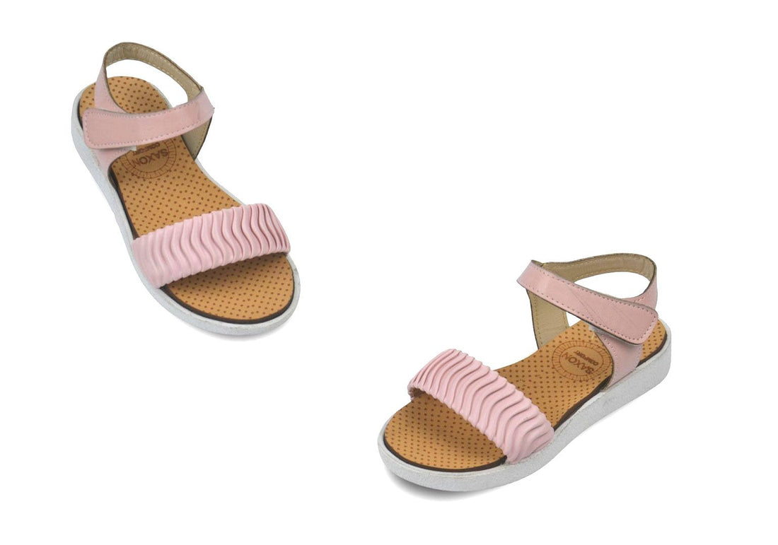 Girls Leather Flat Sandal- a408