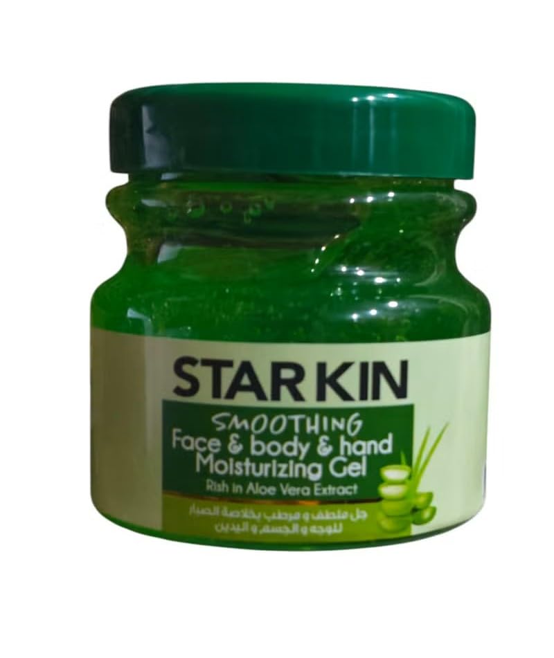 Starkin Smoothing Face Body & Hand Aloe Vera Gel 300g - Hydrating and Soothing Skin Care Solution for Dry Skin