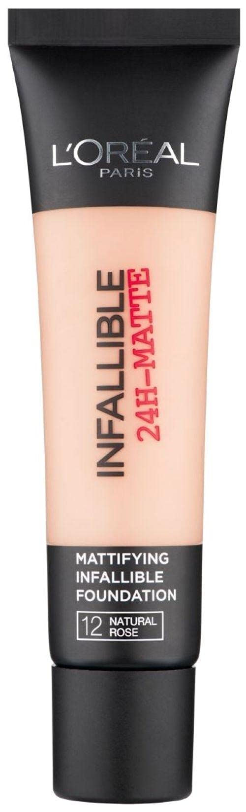 L'Oreal Paris Infallible 24H Matte Foundation 12 Natural Rose, 35ml