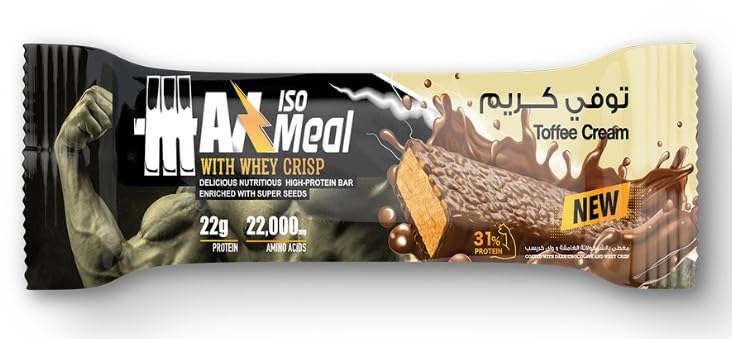 Max Muscle Max protein Meal 100%Isolate Whey-65G-Toffee Cream