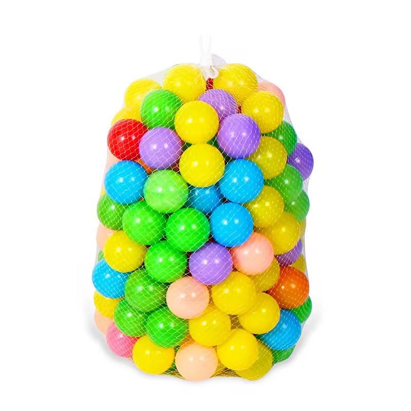 GHAZAL Colorful Soft Plastic Ocean Ball, 7cm, PE Material, Multicolor, for Kids Play