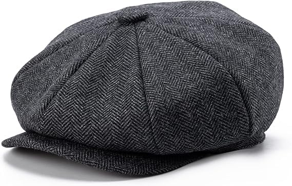 ALMEKAQUZ Newsboy Cap and Irish Cap - Flat Winter Hat with Men's Sizes
