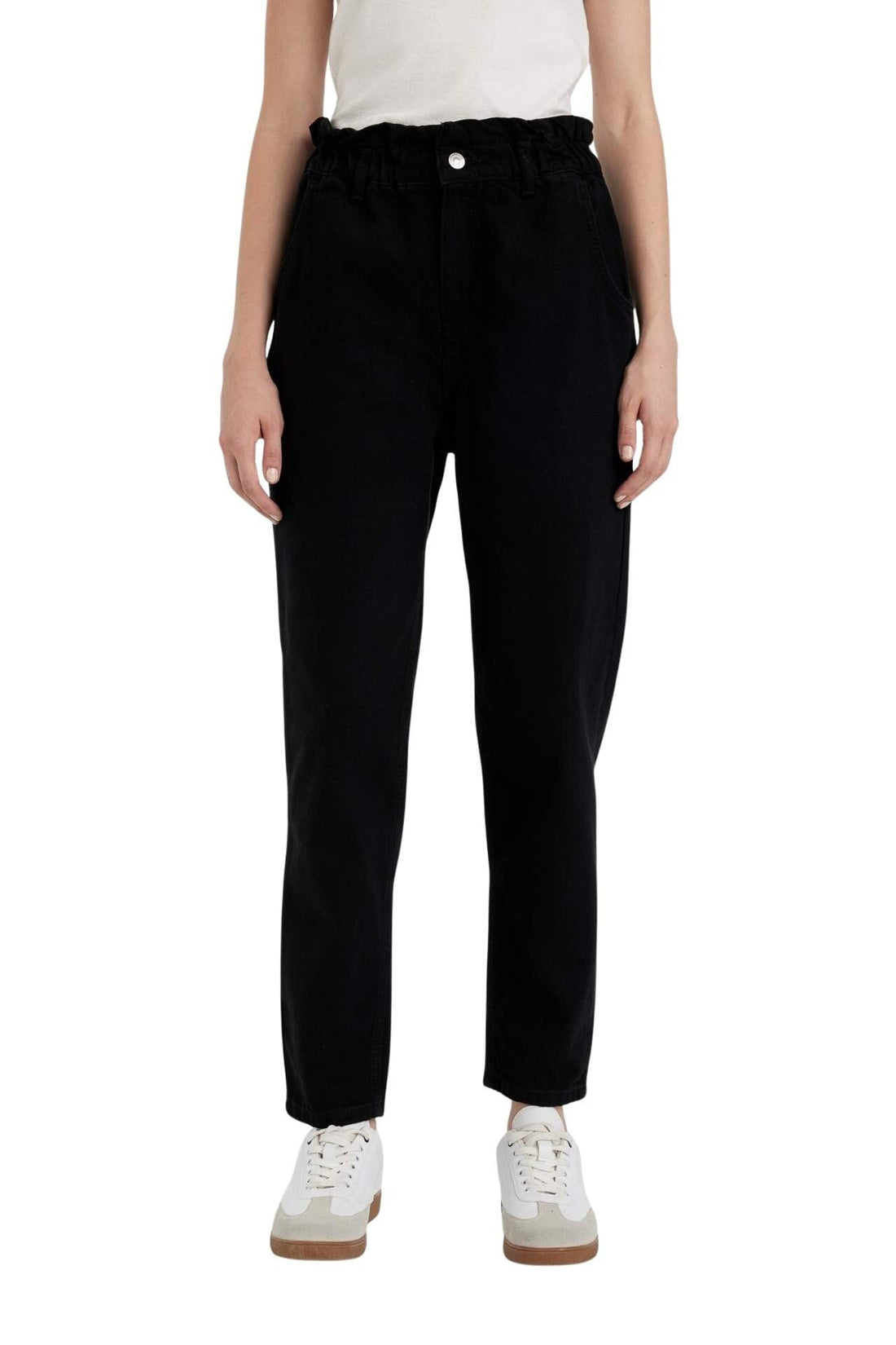DeFacto Womens Special Collection Paperbag Denim Trousers Trousers (pack of 1)