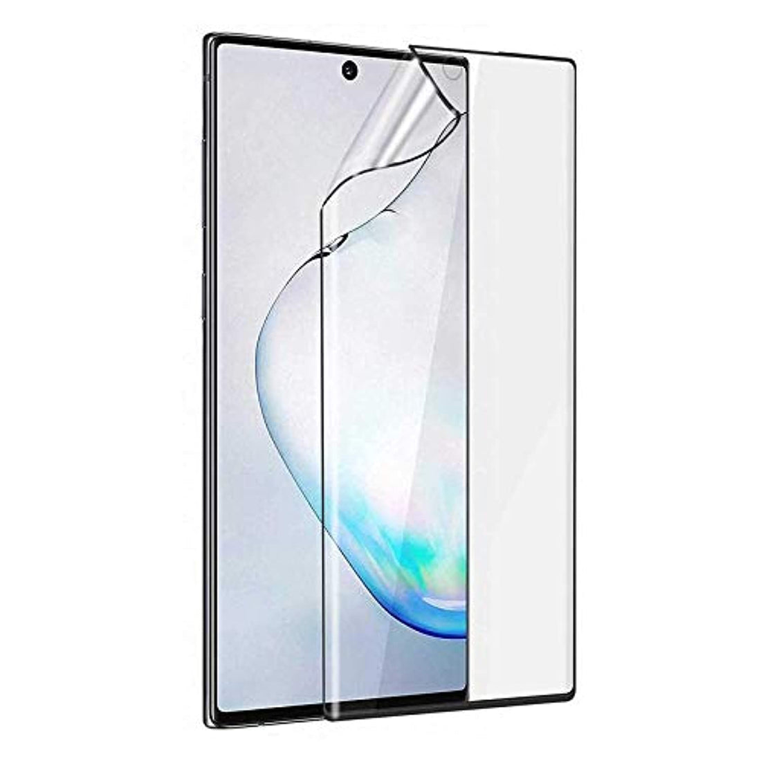Nano Screen protector Front and Back 5D Curve Full glue For Samsung Galaxy Note 10 plus - Black