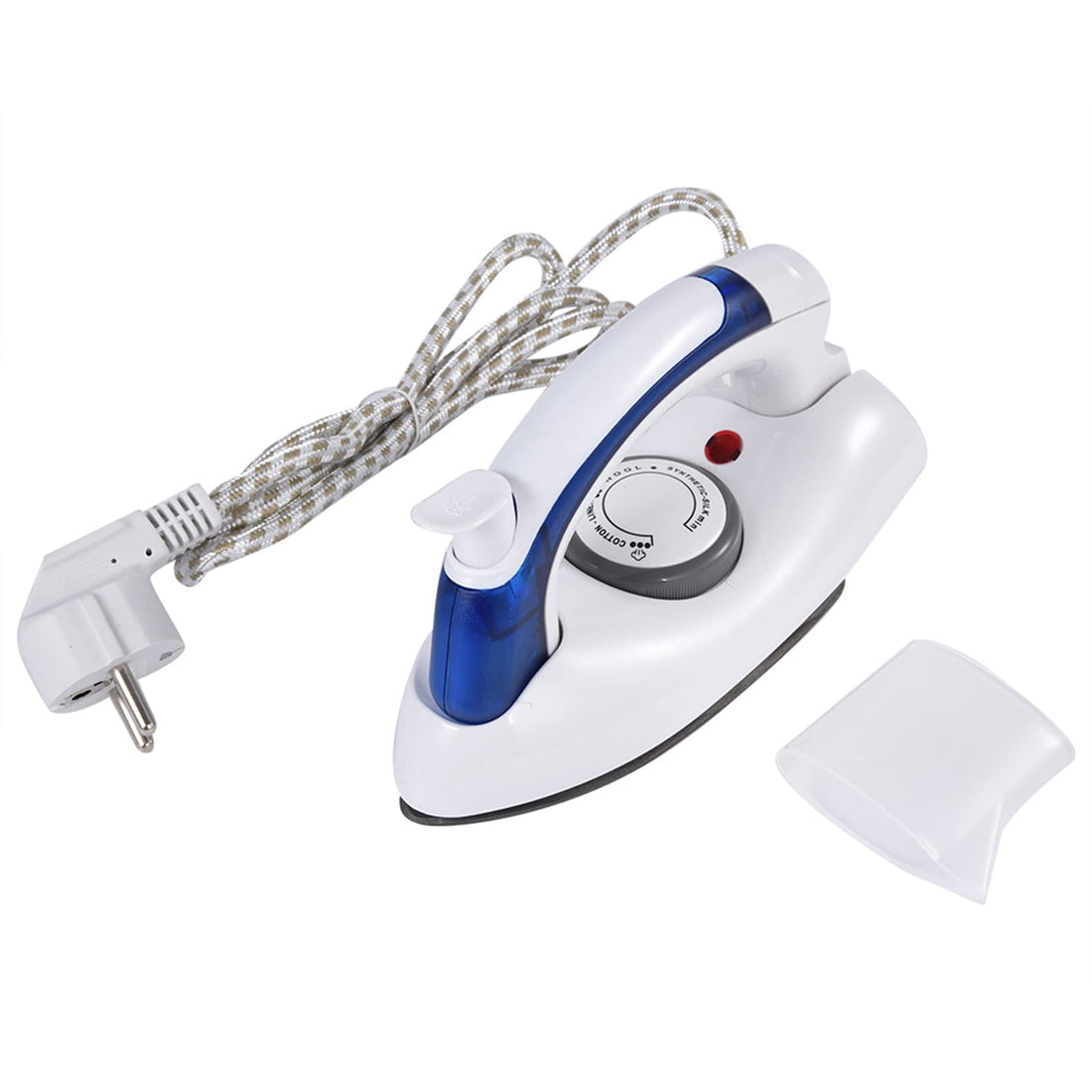 Headerbs Steam Iron, Portable Foldable Folding Compact Handheld Steam Travel Iron Temperature Control 17.7 * 9.5 * 7.5CM (EU Plug)
