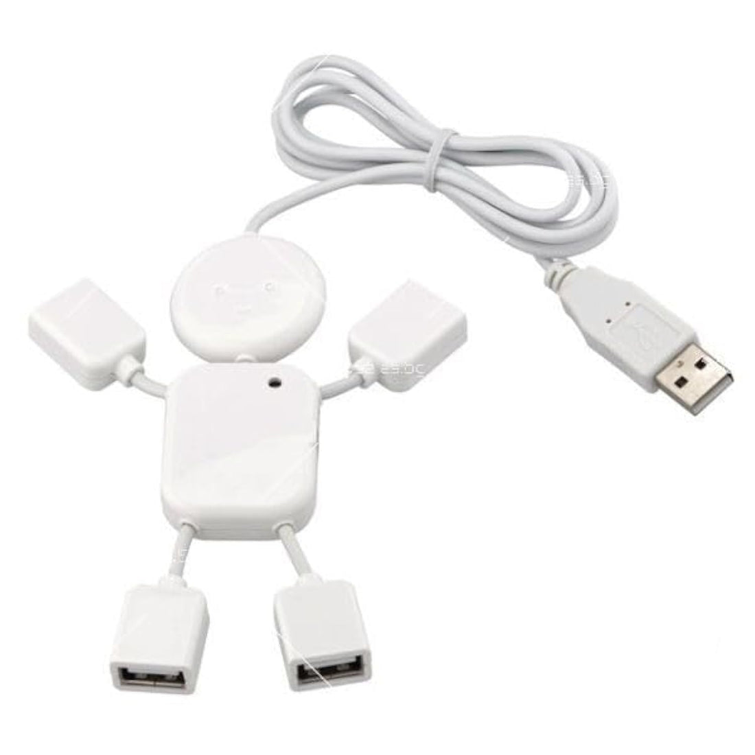 Keendex KX 3009 High Speed Mini 4 Port USB 2.0 Hub/Adapter - White