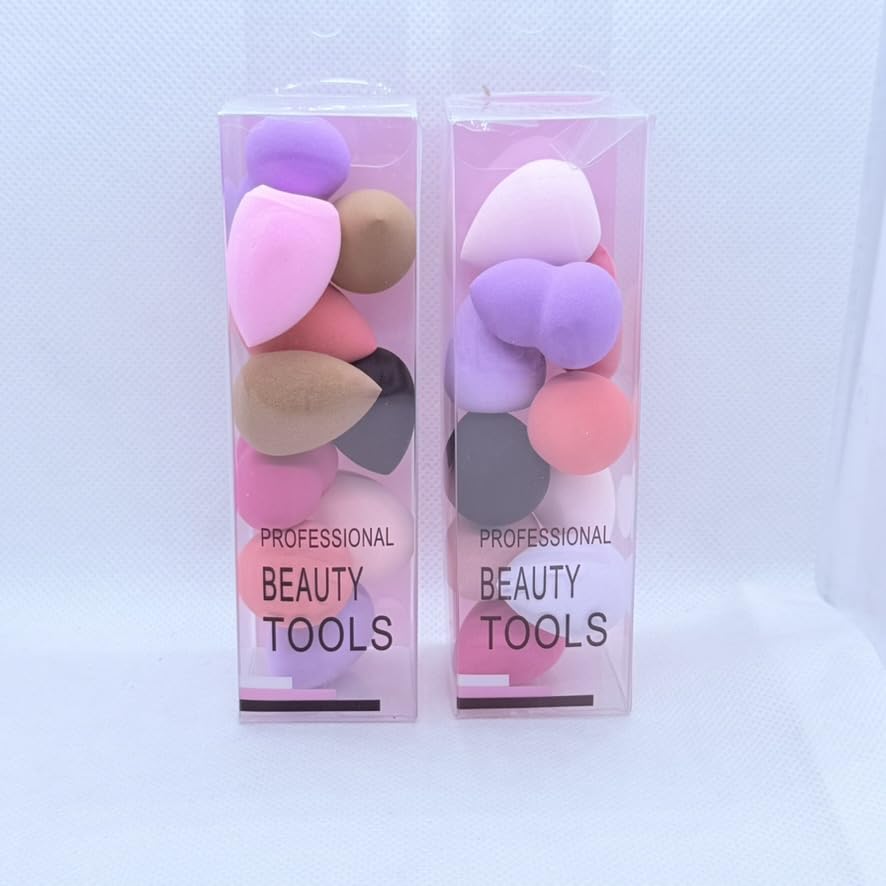 Mini Beauty Blender Makeup Sponge Set – 10 Small Sponges for Foundation & Concealer