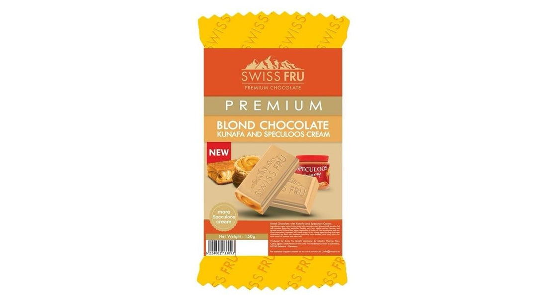 Swiss Fru Primum Blond Chocolate Kunafa Speculoos Cream