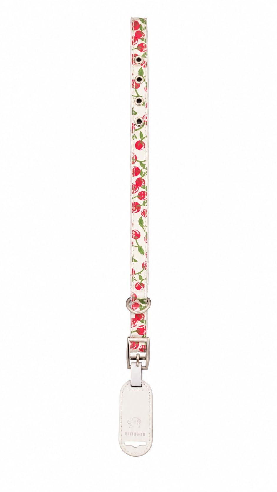 Nunbell Pet Collar with Cherry Print, Small-Medium Size