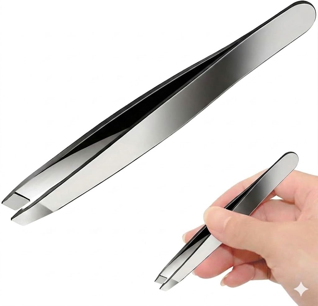 Tweezer - Professional Eyebrow, Facial & Hair Remover - Etched Interior Tip to Grab Hair From the Root - Perfectly Aligned Tips