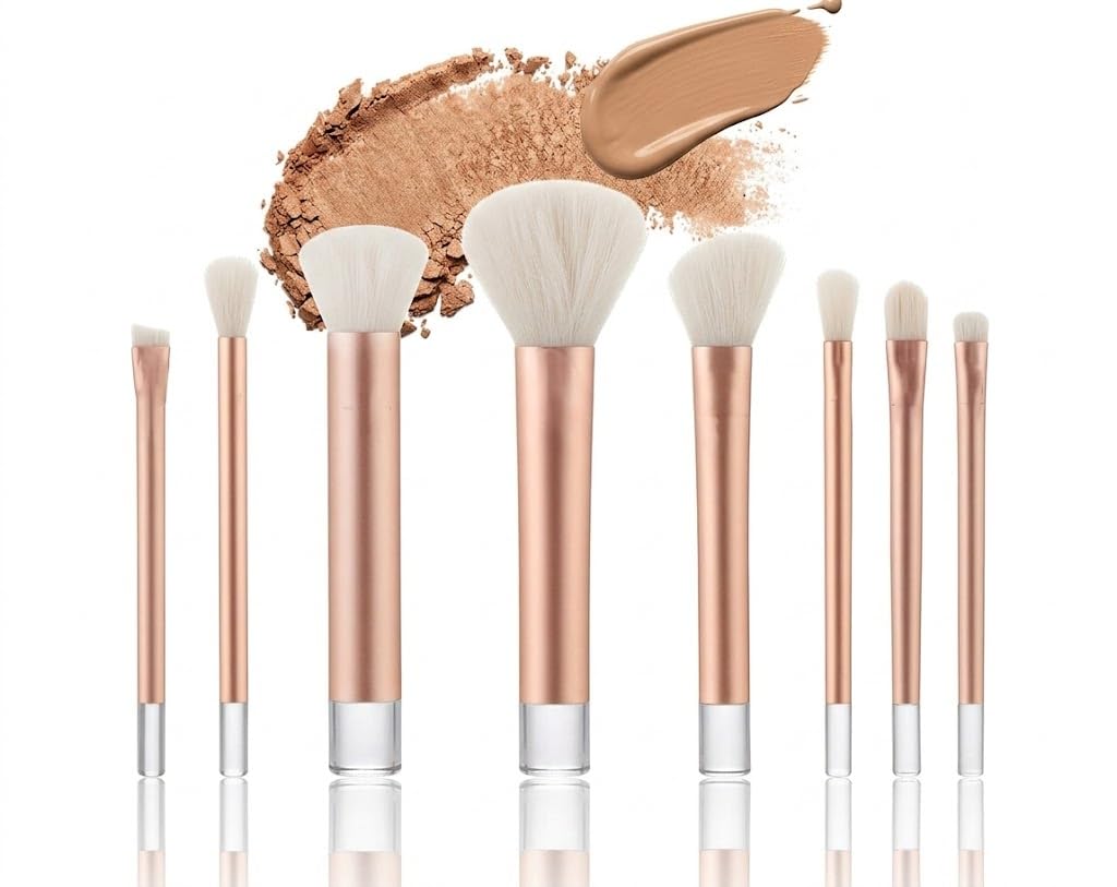 Makeup Brush Set - Eye Makeup Brush Set, Makeup Brushes Set for Artists, Everyday Essentials -8 Pieces