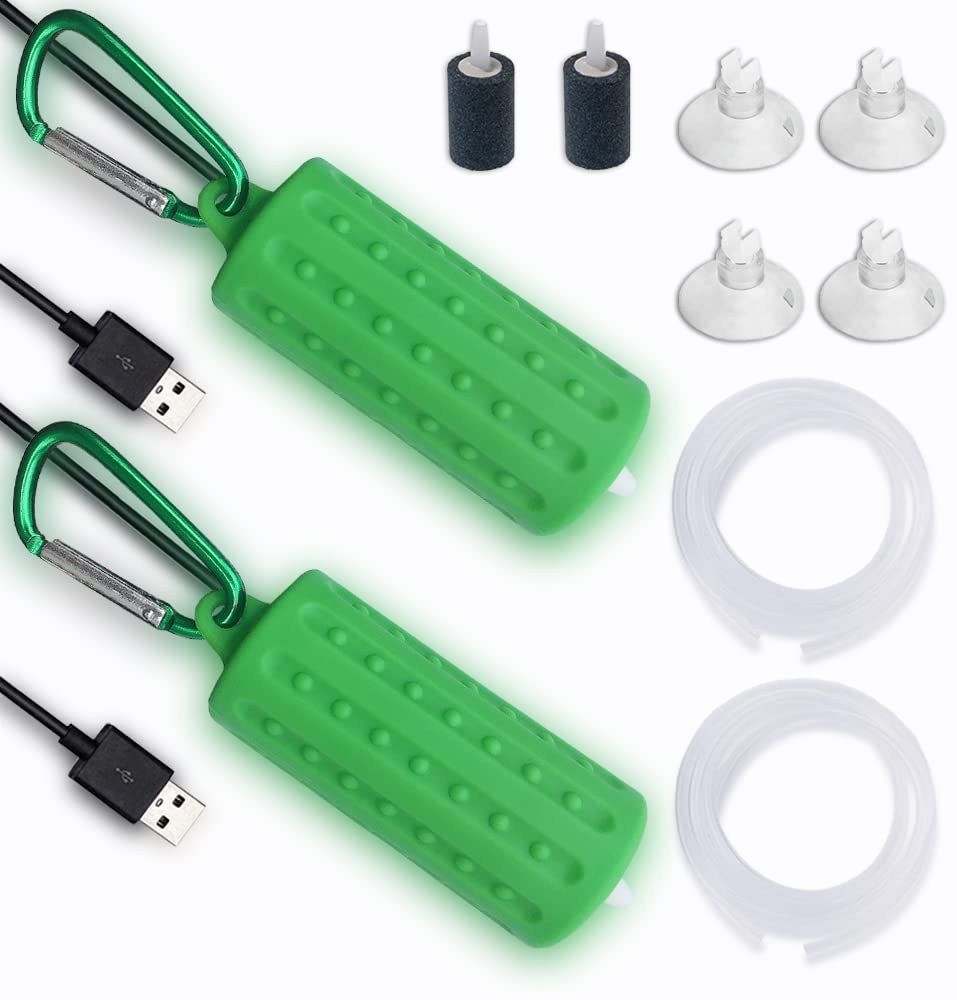 Aquarium USB Air Pump Ultra Quiet Nano Air Pump for Fish Tank with Hanging Buckle