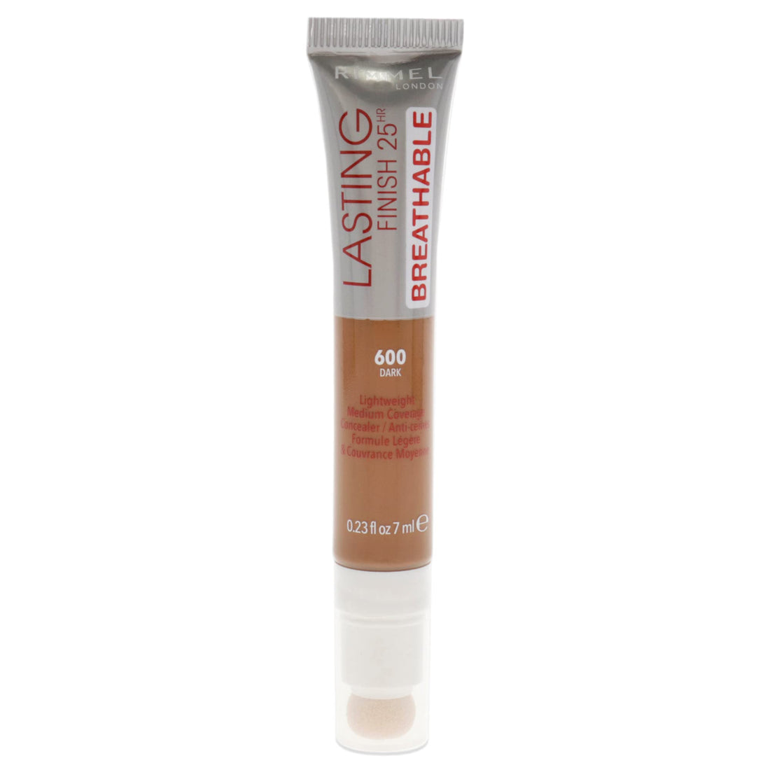 Rimmel London Lasting Finish Breathable Concealer, Shade 600, Dark, 7 ml