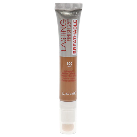 Rimmel London Lasting Finish Breathable Concealer, Shade 600, Dark, 7 ml